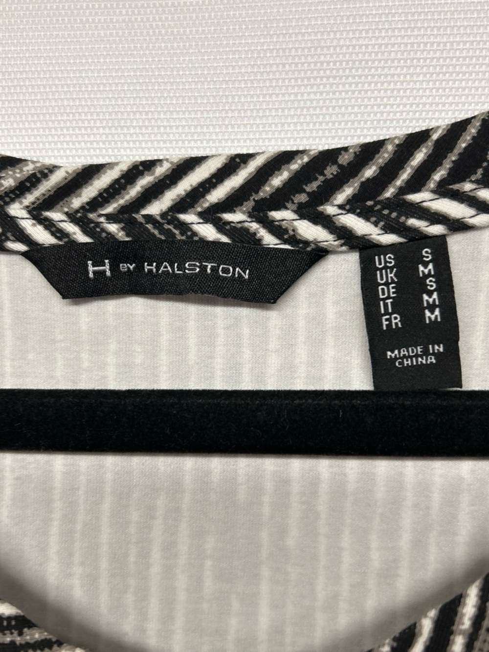 H by Halston Black and White Striped Sleeveless Midi Dress - Picture 3 of 5